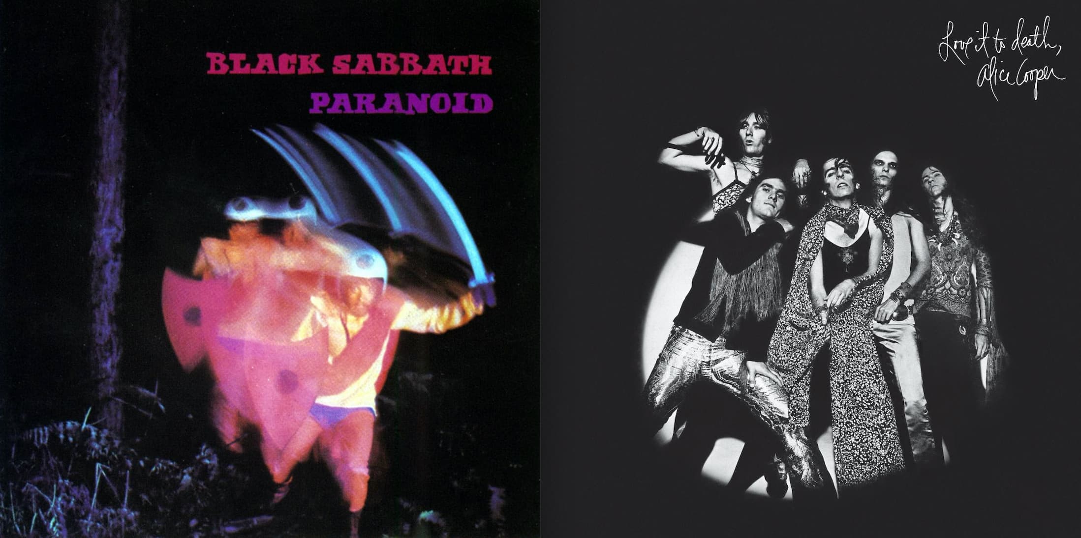 BLACK SABBATH & ALICE COOPER – Série Premium de Vinil de Paranoid e Love It To Death