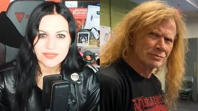 Cristina Scabbia, da Lacuna Coil, diz que estava “quase com medo” de conhecer Dave Mustaine, mas que “ele foi um amor de pessoa”.