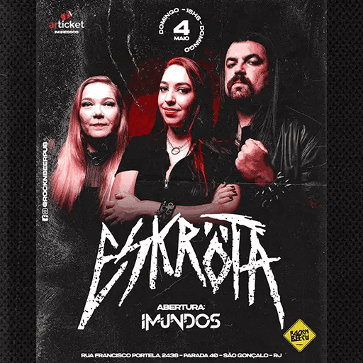 ESKRÖTA A FORÇA DO THRASH FEMINISTA BRASILEIRO NO RJ EM MAIO 2025