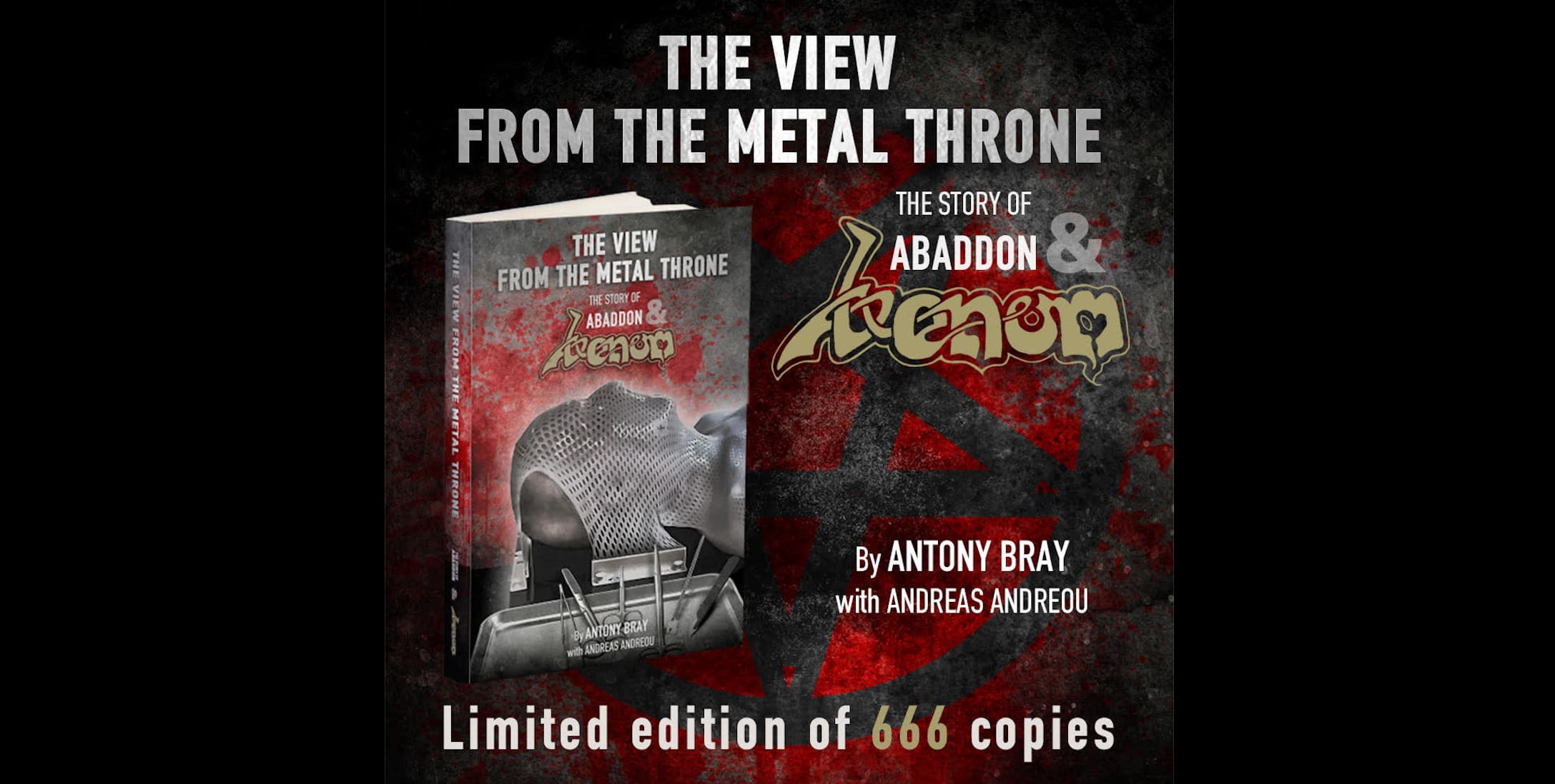 VENOM – A Visão do Trono de Metal – A História de Abaddon & Venom já está disponível para pré-venda